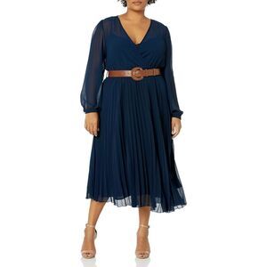 City Chic Women's Apparel Women's City Chic Plus Size Dress Precious Pleat 20 P